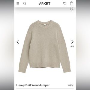 ARKET Men’s crewneck wool sweater